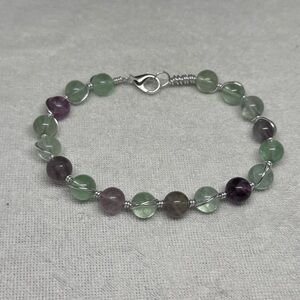 Elegant Rainbow Fluorite Beaded Bracelet